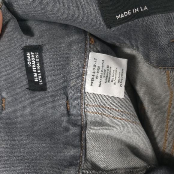 NWT VERONICA BEARD LOGAN Straight Leg Jeans Tie Belt Extra High Rise Size 26 - Picture 13 of 16